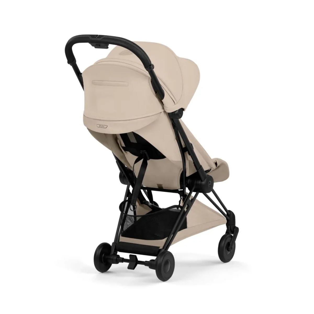 Cybex Coya Stroller (2026) - Style Collection - Matte Black Frame / Cozy Beige Lux Seat - Smooth Urban Maneuverability
