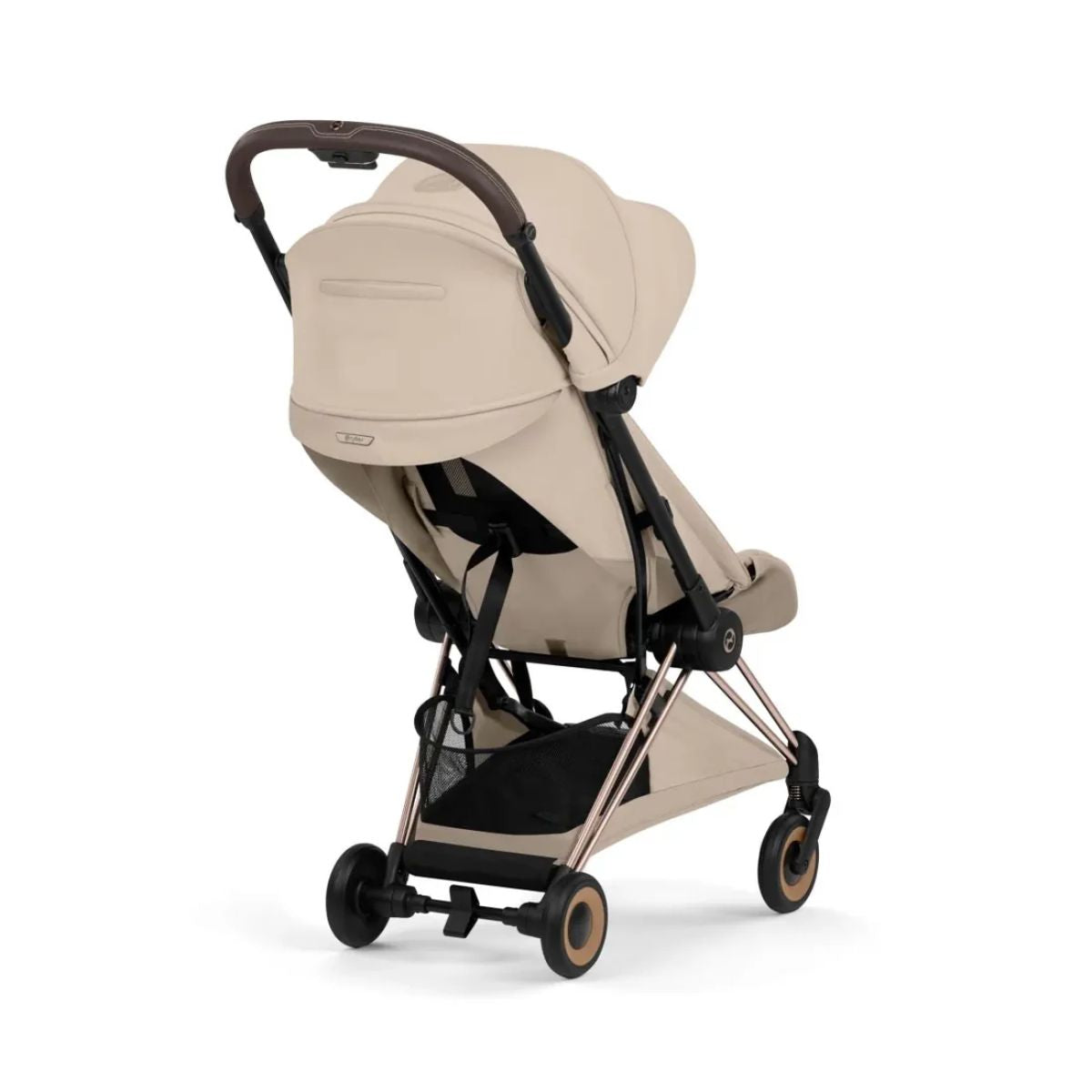 Cybex Coya Stroller (2026) - Style Collection - Rose Gold Frame / Cozy Beige Lux Seat - Smooth Urban Maneuverability