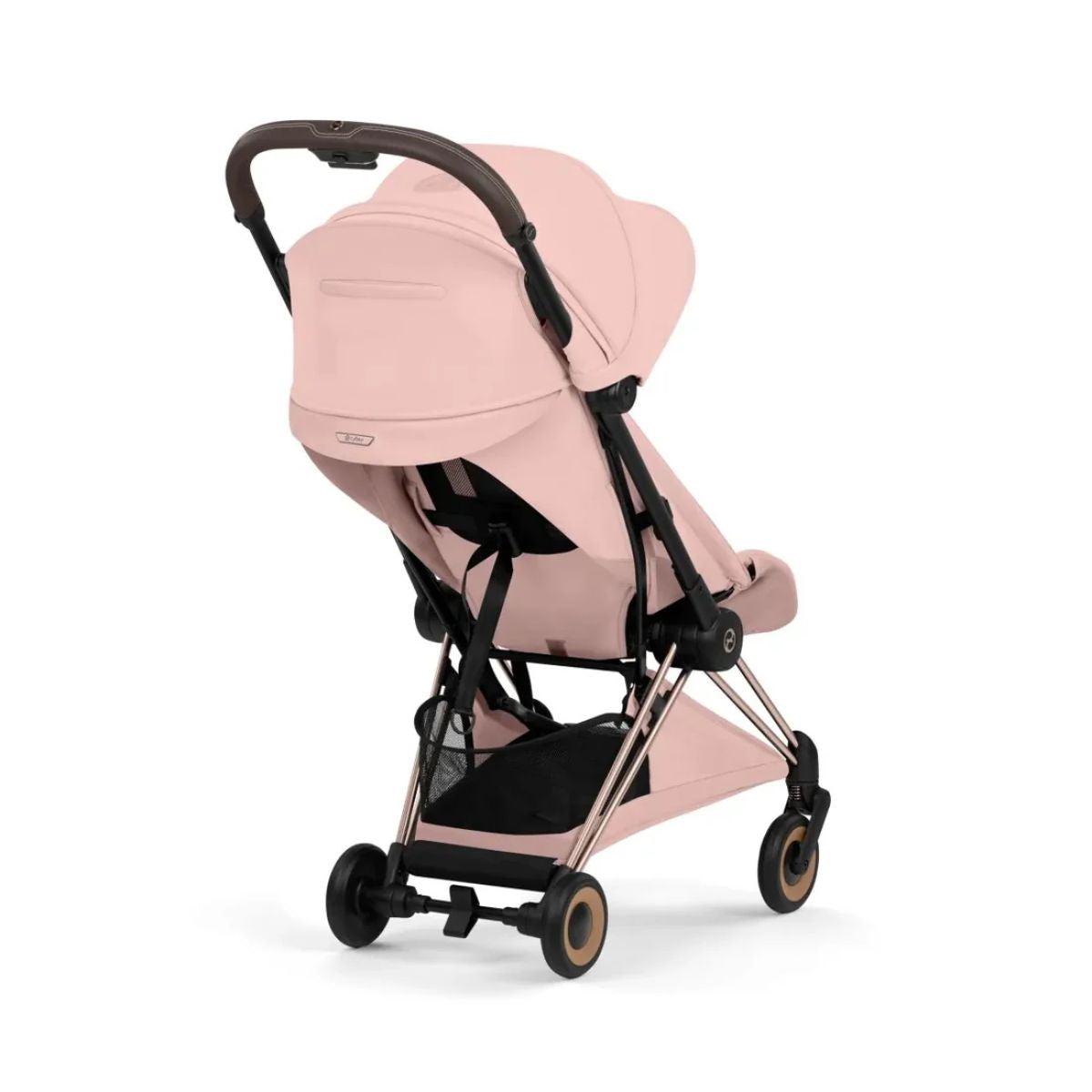 Cybex Coya Stroller (2026) - Style Collection - Rose Gold Frame / Peach Pink Lux Seat - Smooth Urban Maneuverability