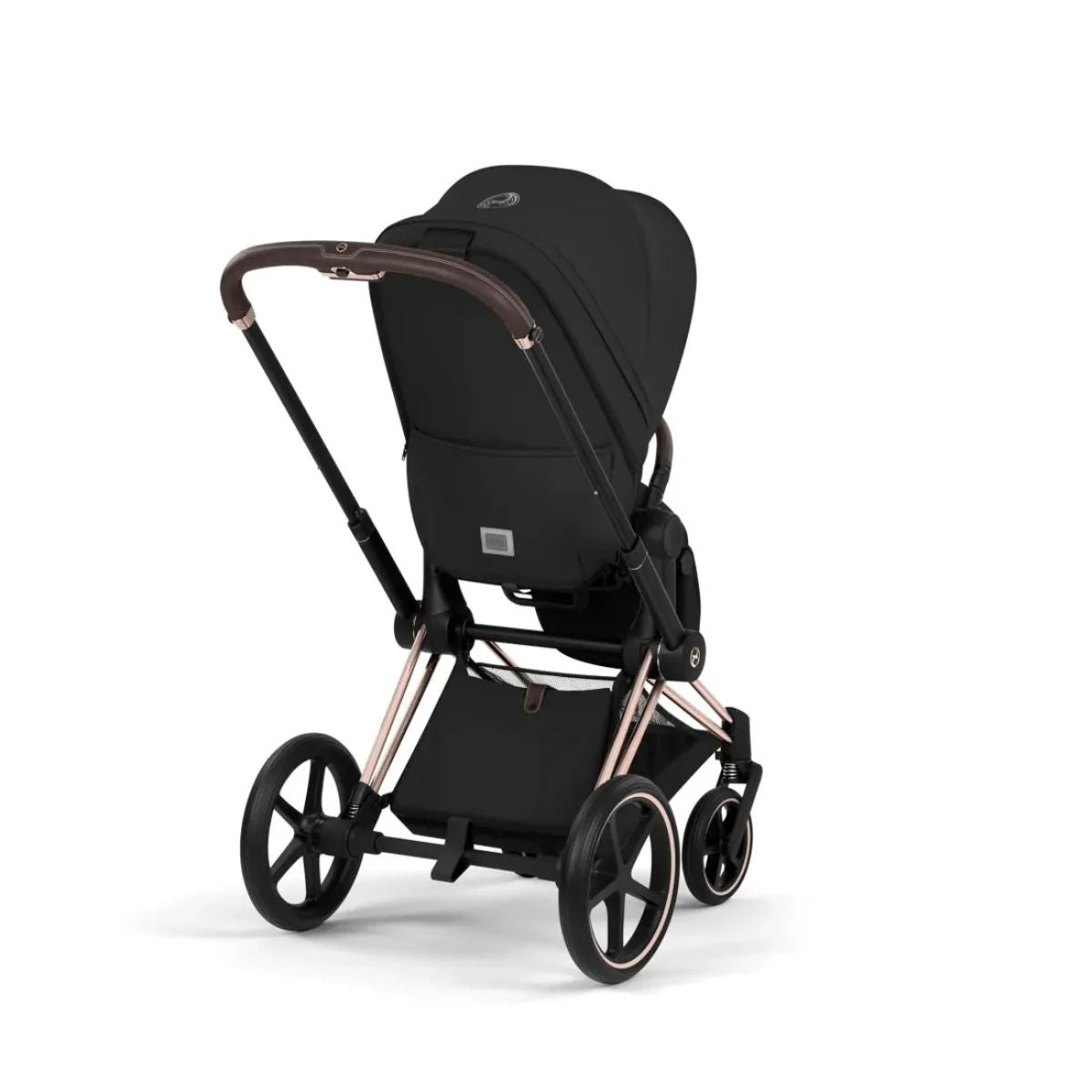 Cybex Priam Stroller (2026) - Rose Gold Frame / Sepia Black Lux Seat - Smooth All-Terrain Performance