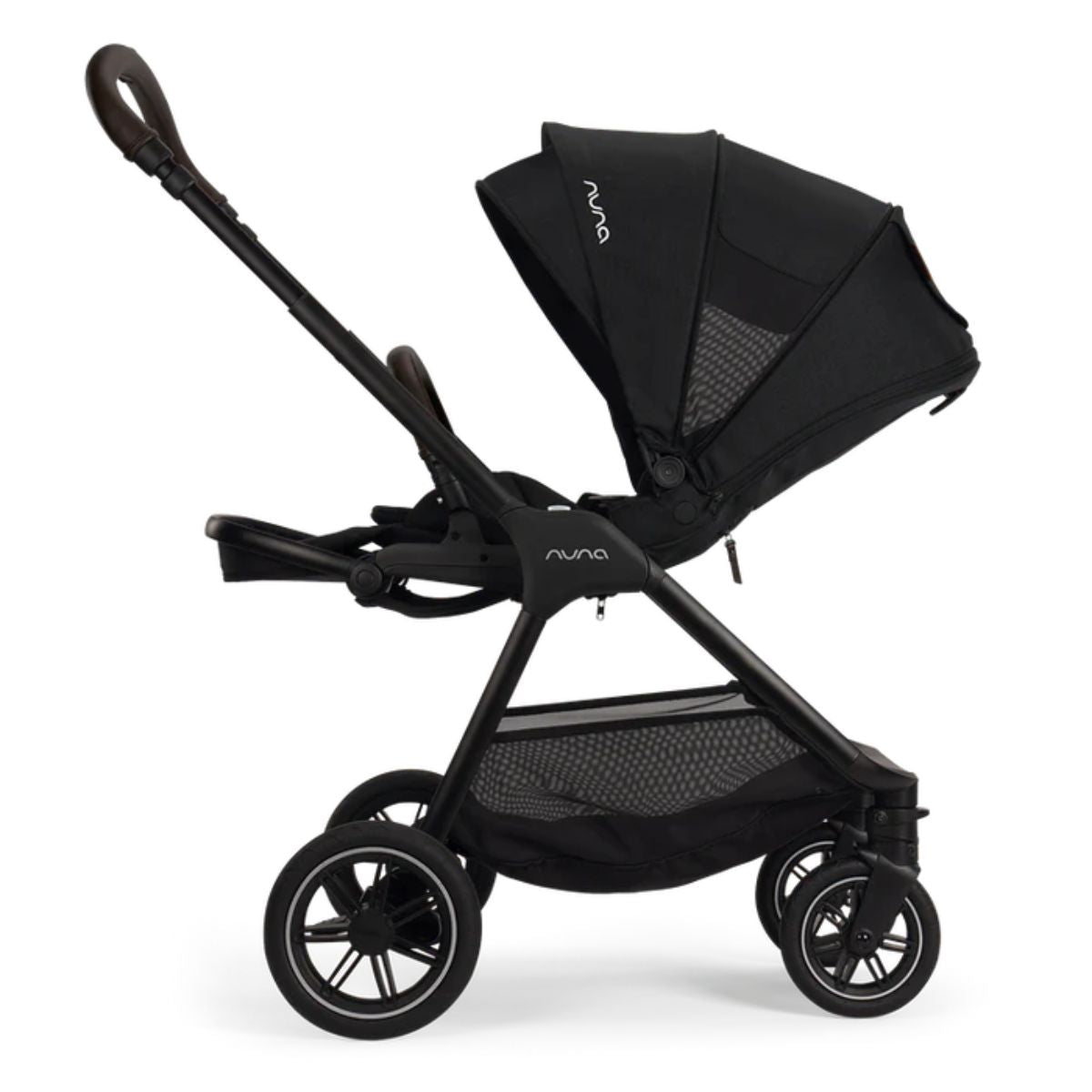 Nuna TRIV next + PIPA urbn Travel System - Caviar / Chocolate - Smooth All-Terrain Performance